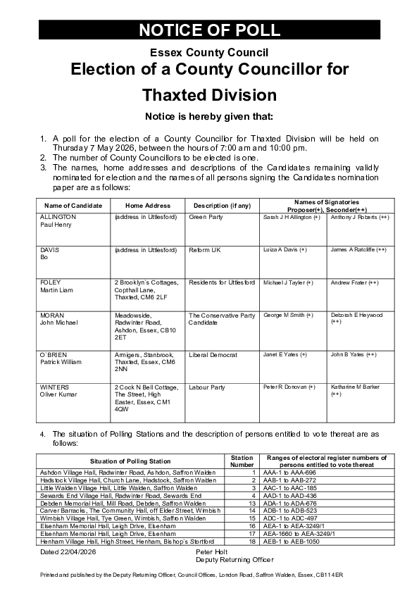 Notice-of-poll-May-2026-Thaxted.page-1